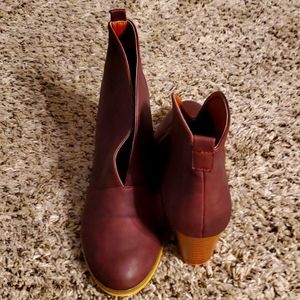 Burgundy Bootie
